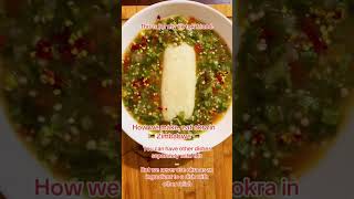 Zimbabwe Okra and Sadza blendedpalates singlemommenu cookathome foodie blended budgetfood [upl. by Wampler598]