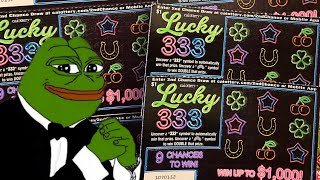 New California Lucky 333 Lottery Ticket Scratchers 💰 [upl. by Llirrem]