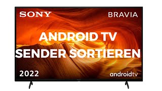 Sender sortieren Sony Android TV 2021 [upl. by Filmer311]