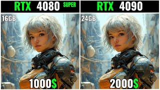 Rtx 4080 Super Vs Rtx 4090  test in 20 games 1080p 2k 4k [upl. by Hsirehc]