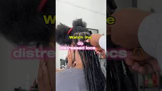 Distressed Locs tutorial distressedlocs fauxlocs braids softlocs [upl. by Conyers8]