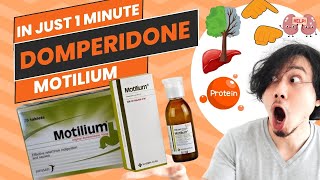 Domperidone  Motilium  All you need to know in 1 Minute [upl. by Ociram]