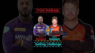 Henry classen vs Andre Russell 3 boll challenge 🏏😱shorts shortsfeed geming [upl. by Alia]