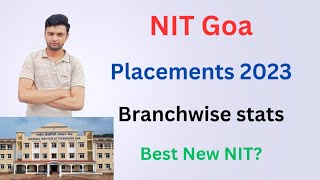 NIT Goa Placements 2023🔥  Branchwise stats  Full Details [upl. by Yllac]