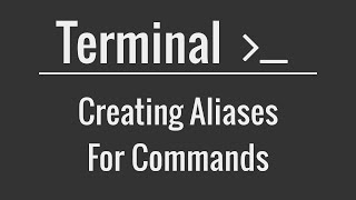 LinuxMac Terminal Tutorial Creating Aliases for Commands [upl. by Aisatsanna]