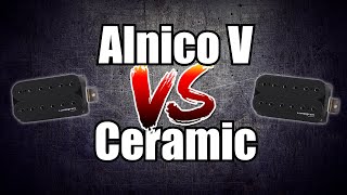 Alnico V vs Ceramic Guitar Pickup Magnets [upl. by Nahk]