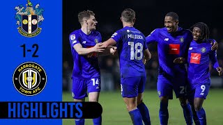 Sutton United 12 Harrogate Town Highlights [upl. by Leunas]