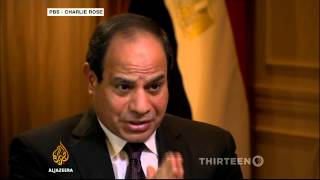 Egypts Sisi speaks out on detained Al Jazeera staff [upl. by Madella]