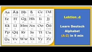 Learn German Alphabet  lektion4  learn German A1 in 30 days ravishgola [upl. by Diraf]