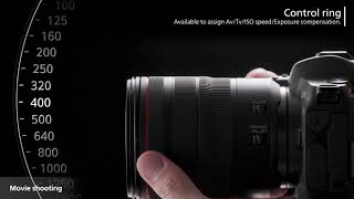 EOS R  How to Use the Control Ring on The RF Lens [upl. by Isleana886]