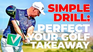 Backswing Basics  Simple Takeaway Golf Swing Drill [upl. by Emolas]