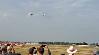 Oshkosh 2023  EA18 Growler formation fast low pass [upl. by Lark]