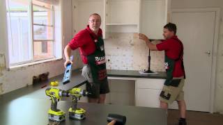 How To Install Kitchen Wall Cabinets  DIY At Bunnings [upl. by Valenba]