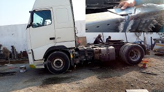 How to repair a broken Chassis and rebuild of Volvo Truck [upl. by Comethuauc856]