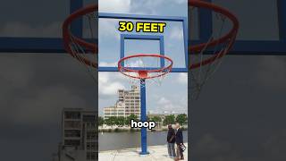 Would You Miss On A 30 Foot Tall Basketball Hoop shorts [upl. by Lehte]