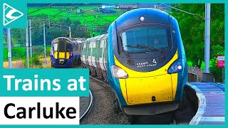 Trains at Carluke WCML 29092021 [upl. by Heffron]