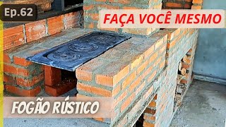 Como fazer FOGÃO a Lenha com churrasqueira estilo PARRILLA [upl. by Orodoet]