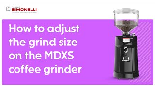 MDXS Coffee Grinder  How to adjust the grind size [upl. by Burke]