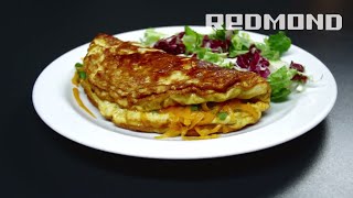 Omlet z kalafiorem i serem cheddar  Multicooker REDMOND M4502 [upl. by Einomrah]