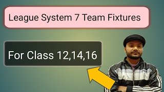 How to draw the Fixtures of 7 Teams by using the League SystemRound Robin amp Stairs method [upl. by Akimaj]