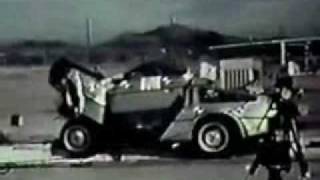 DeLorean DMC12 40mph Crash Test [upl. by Adnawad]