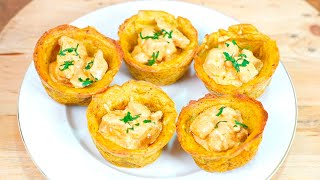 ¡La Mejor Receta para Hacer Tostones Rellenos sin Tostonera Te Sorprenderás [upl. by Elsey]