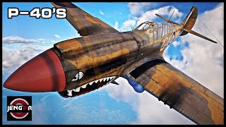 THE RUGGED WARHAWK P40E1 amp P40F10  USA  War Thunder [upl. by Cordova]