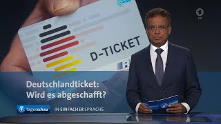 tagesschau in Einfacher Sprache 1900 Uhr 14112024 [upl. by Eehtomit655]