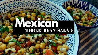 Mexican Three Bean Salad Recipe  Protein Packed Meal Healthy Bean Salad Dressing  Vegan Recipe [upl. by Alabaster635]