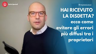 Disdetta dell’affitto come evitare gli errori più diffusi [upl. by Konstanze]