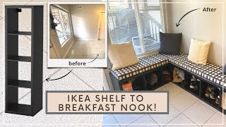 IKEA KALLAX SHELF TURNED BREAKFAST NOOK BENCH [upl. by Marieann100]