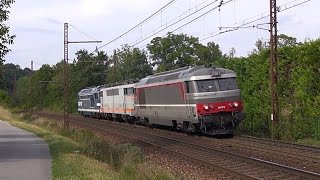 Trains divers en Rhône Alpes et acheminement de matériel historique [upl. by Eissej]