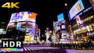 【4K HDR】Night Walk in Tokyo Shibuya 東京散歩 [upl. by Chapa241]