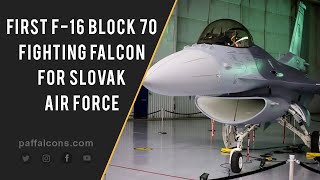 First F16 Block 70 for Slovak Air Force The Most Capable Version of Fighting Falcon [upl. by Drannel]