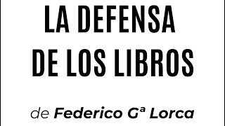 Federico García Lorca y los libros [upl. by Assertal]