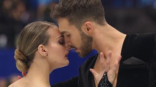 Mondiaux de patinage artistique  Record du monde pour PapadakisCizeron sur le programme court [upl. by Alyahsal]