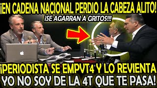 ¡NO SE MIDIO JUAN BECERRA REVIENTA SABROSO A ALITO MORENO SE AGARRAN A GRITOS EN CADENA NACIONAL [upl. by Svend534]