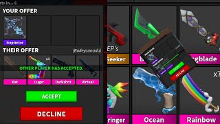 MM2 TRADING MONTAGE 7 SO MUCH VALUE MADE TRADES [upl. by Nicole872]