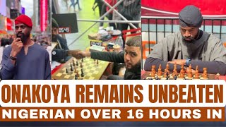 GWR Over 16hrs in Nigerian Onakoya Remains Unbeaten Beats US National Chess Master Funhouse Time [upl. by Beaufert]