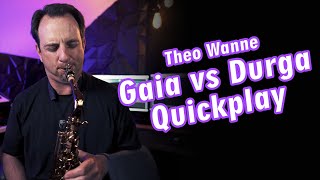 Theo Wanne Gaia vs Durga quickplay alto saxophone mouthpiece test [upl. by Harimas]