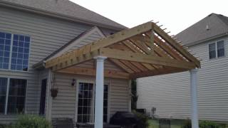 Gable style Pergola with Double Rafters by Archadeck [upl. by Michal]