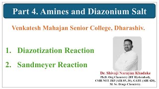 Part 4 Amine and Diazonium Salts [upl. by Brendin51]