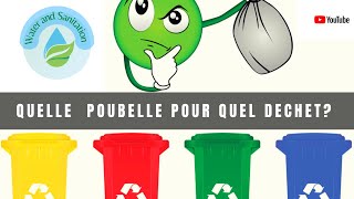 Les types de poubelles  qu’elle couleur pour quelle type de déchets [upl. by Soph277]