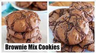 Brownie Mix Cookies  How to make brownie mix cookies [upl. by Dedric111]