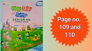 Hop Skip And Jump Senior Kg Literacy Skills Book Page no 109 and 110 [upl. by Enilarak521]