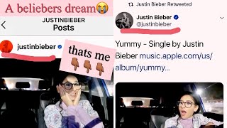 JUSTIN BIEBER POSTED ME ON HIS TWITTER amp INSTAGRAM [upl. by Ereveneug]