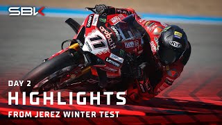 Day 2 HIGHLIGHTS 🚀  WorldSBK Jerez Winter Test [upl. by Fidela314]