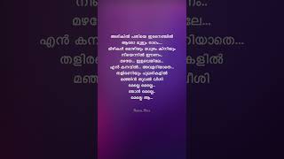 Arikil Pathiye💓songlyrics malayalam moviesong evergreen viralsong trending shortsfeed love [upl. by Ayres]