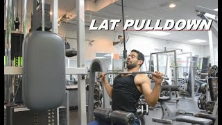 How To Do A Lat Pulldown  For Beginners [upl. by Alamat]