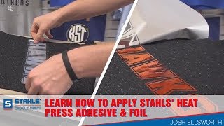 Learn How to Apply Stahls Heat Press Adhesive amp Foil [upl. by Klayman]